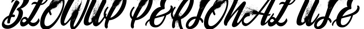 BLOWUP PERSONAL USE Font Image