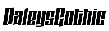 DaleysGothic Font Image
