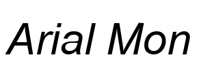 Arial Mon