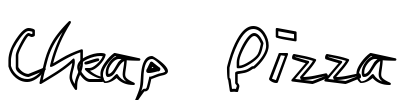Cheap Pizza Font Image