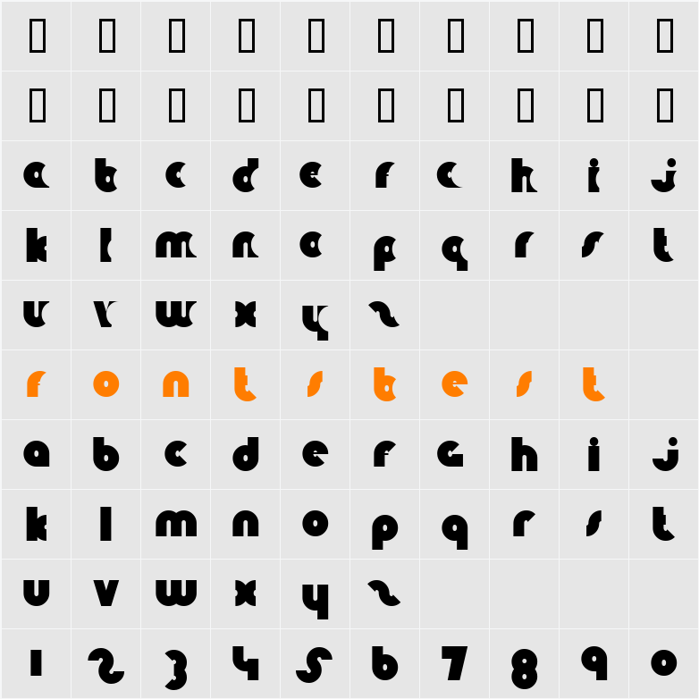 JI-Locals Character Map