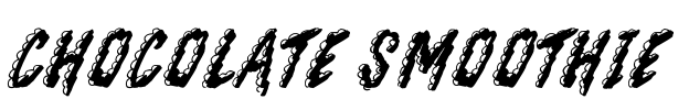 Chocolate Smoothie Font Image