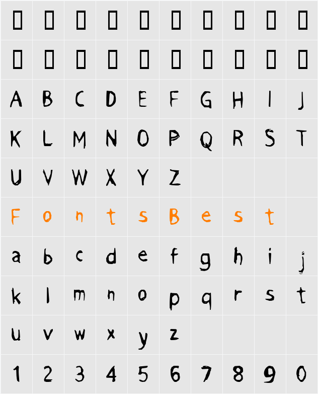 JI-Osmose Character Map
