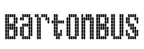 BartonBus Font Image