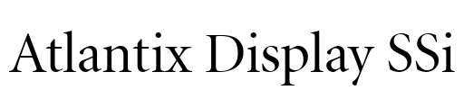Atlantix Display SSi Font Image