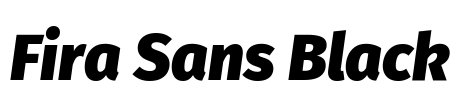 Fira Sans Black Font Image