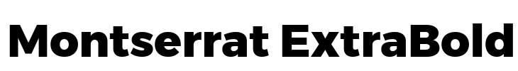 Montserrat ExtraBold Font Image