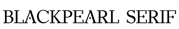 BlackPearl Serif Font Image