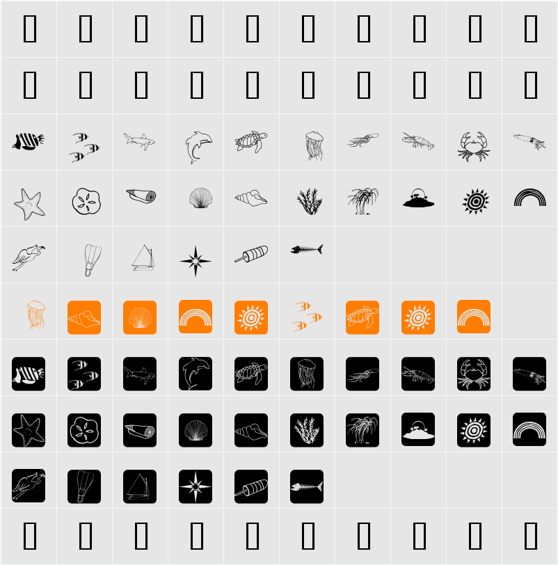 AquaMints GD Demo Character Map