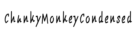 ChunkyMonkeyCondensed Font Image