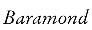 Baramond Font Image