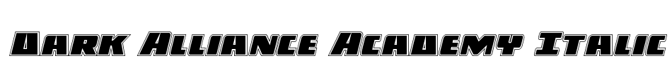 Dark Alliance Academy Italic