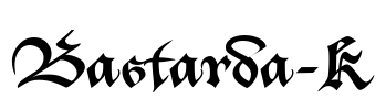 Bastarda-K Font Image