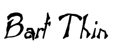 Bart Thin Font Image