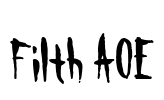 Filth AOE Font Image