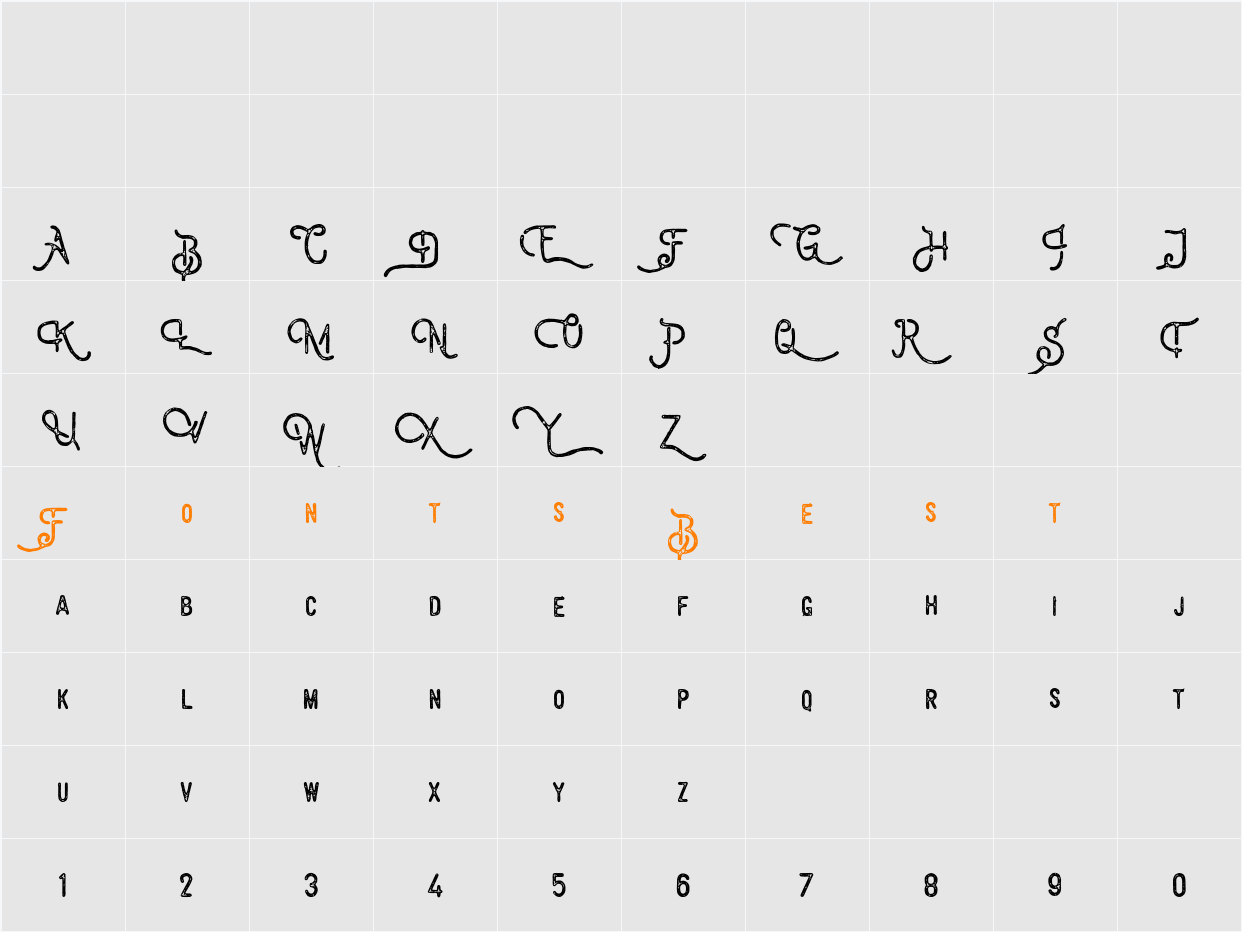 Billyforges Demo Character Map
