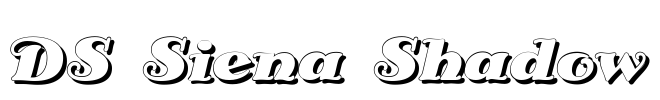 DS Siena Shadow Font Image