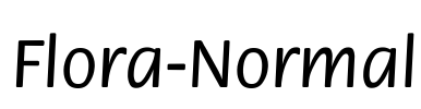 Flora-Normal Font Image