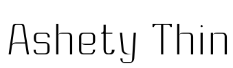 Ashety Thin Font Image