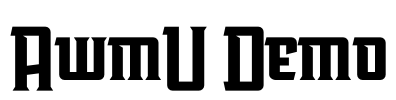 AwmU Demo Font Image