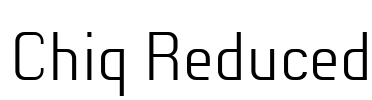 Chiq Reduced Font Image