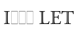 Isis LET Font Image