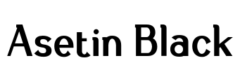 Asetin Black Font Image