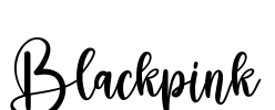 Blackpink Font Image