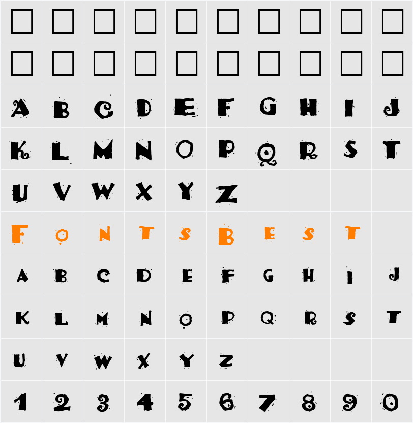 Gr-Tacosalad Character Map