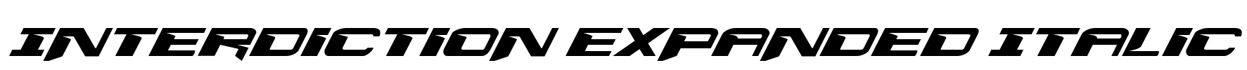 Interdiction Expanded Italic