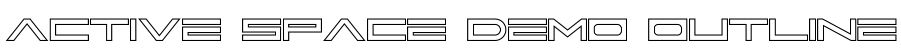 Active Space Demo Outline Font Image