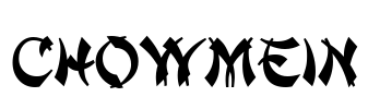 ChowMein Font Image
