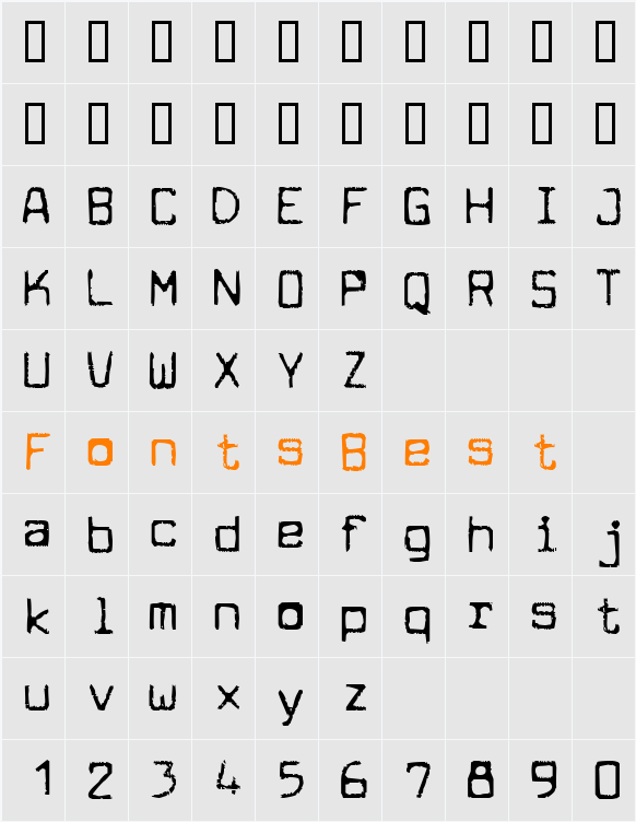 Cuomotype Character Map