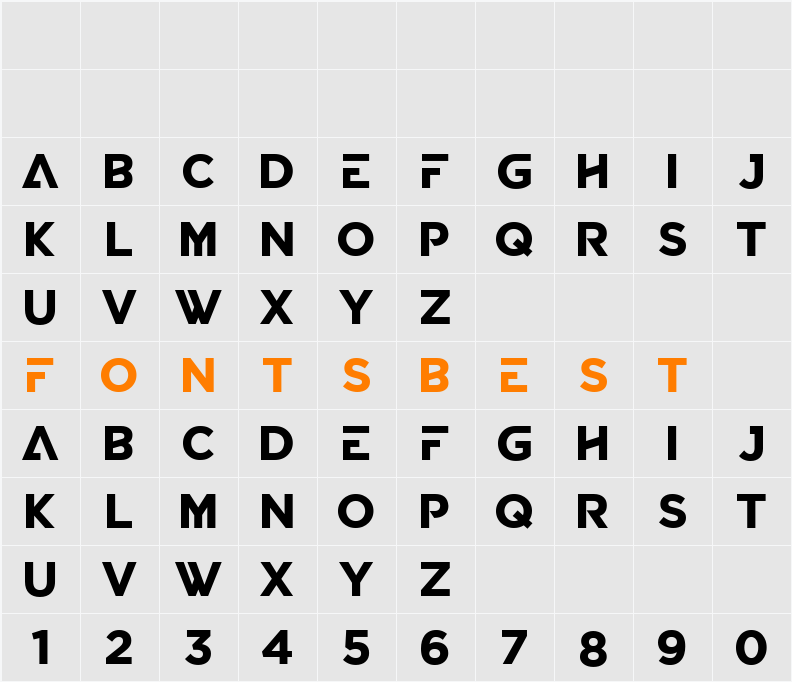 BABAPRO FONT Character Map
