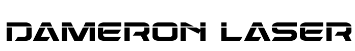 Dameron Laser Font Image