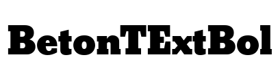BetonTExtBol Font Image