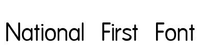 National First Font