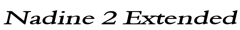 Nadine 2 Extended Font Image
