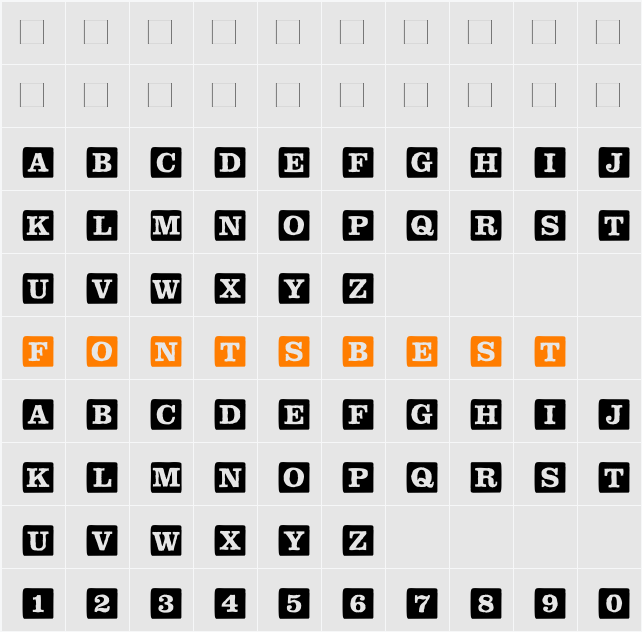 ChildsPlayBlocksSolid Character Map