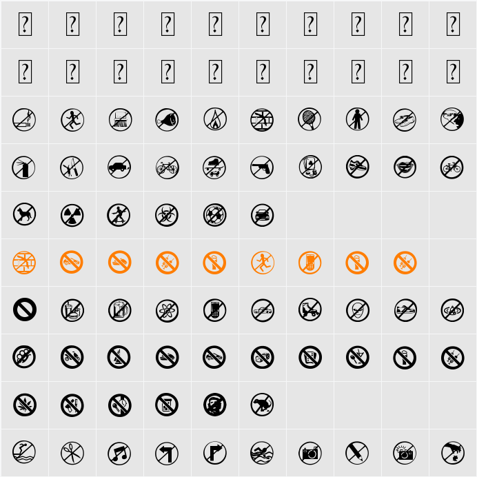 Banned World Character Map