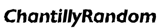 ChantillyRandom Font Image