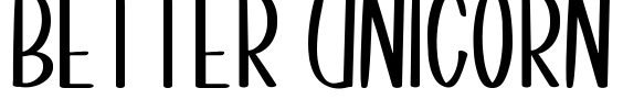 Better Unicorn Font Image