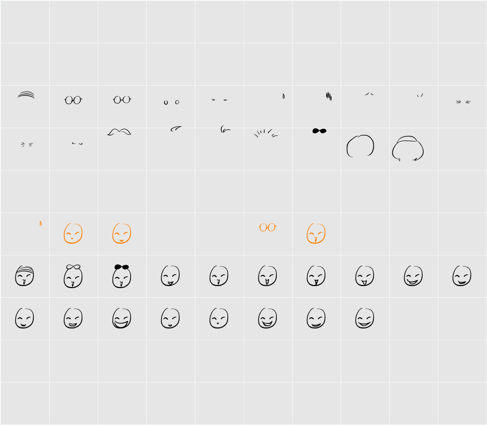 Mini Smile Character Map
