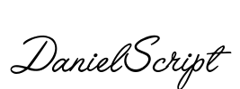 DanielScript Font Image