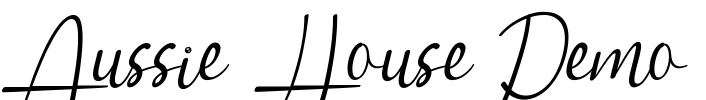 Aussie House Demo Font Image