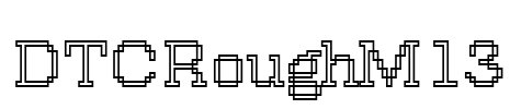 DTCRoughM13 Font Image