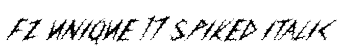 FZ UNIQUE 17 SPIKED ITALIC