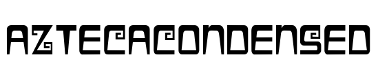 AztecaCondensed Font Image