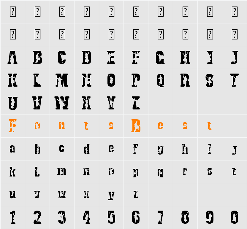 bhangra Character Map