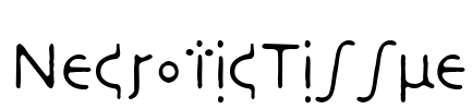 NecroticTissue Font Image